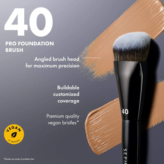 Sephora PRO Foundation Brush #40 Original - The Beauty Code