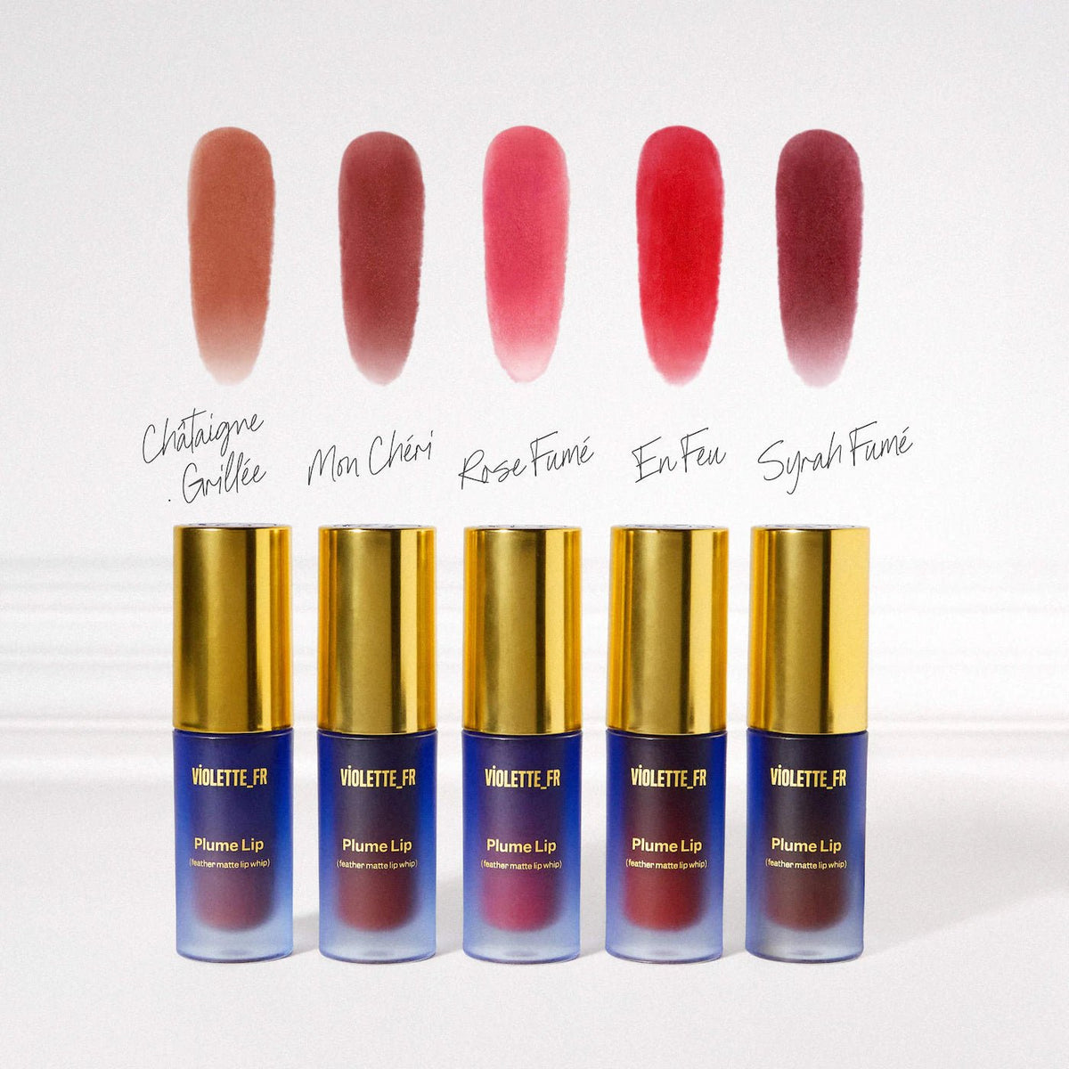 VIOLETTE_FR Plume Lip Moisturizing Feather Matte Lip Whip Full - 3.3 g Original - The Beauty Code