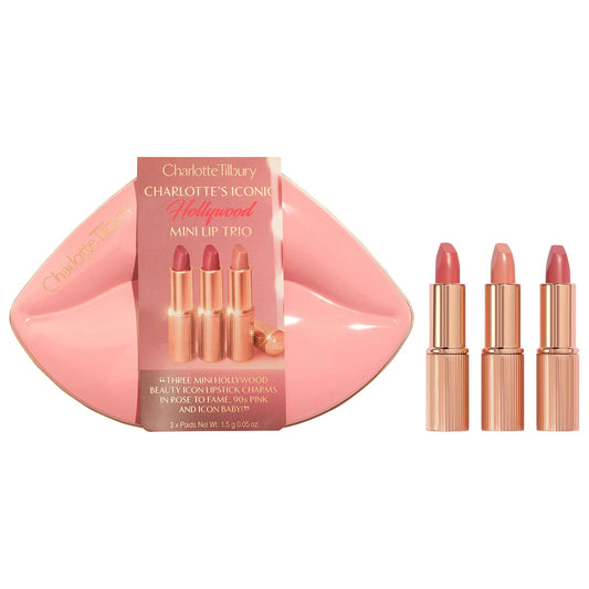 Charlotte Tillbury Mini Iconic Hollywood Lipstick Trio Gift Set