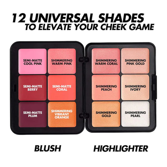 HD Skin Blush & Glow Face Palette