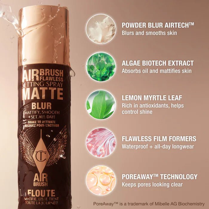 Charlotte Tilbury Airbrush Flawless Matte Setting Spray Original - The Beauty Code