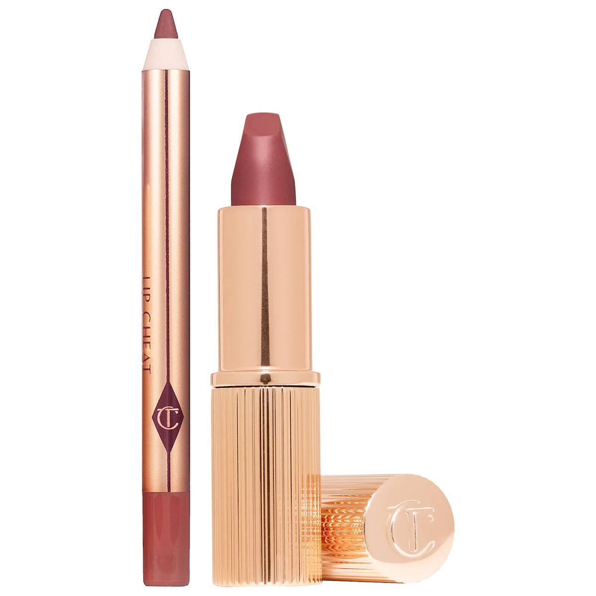 Charlotte Tilbury Mini Pillow Talk Lipstick & Liner Set Lipstick: 1.5g - Lip Liner: 0.8g Original - The Beauty Code