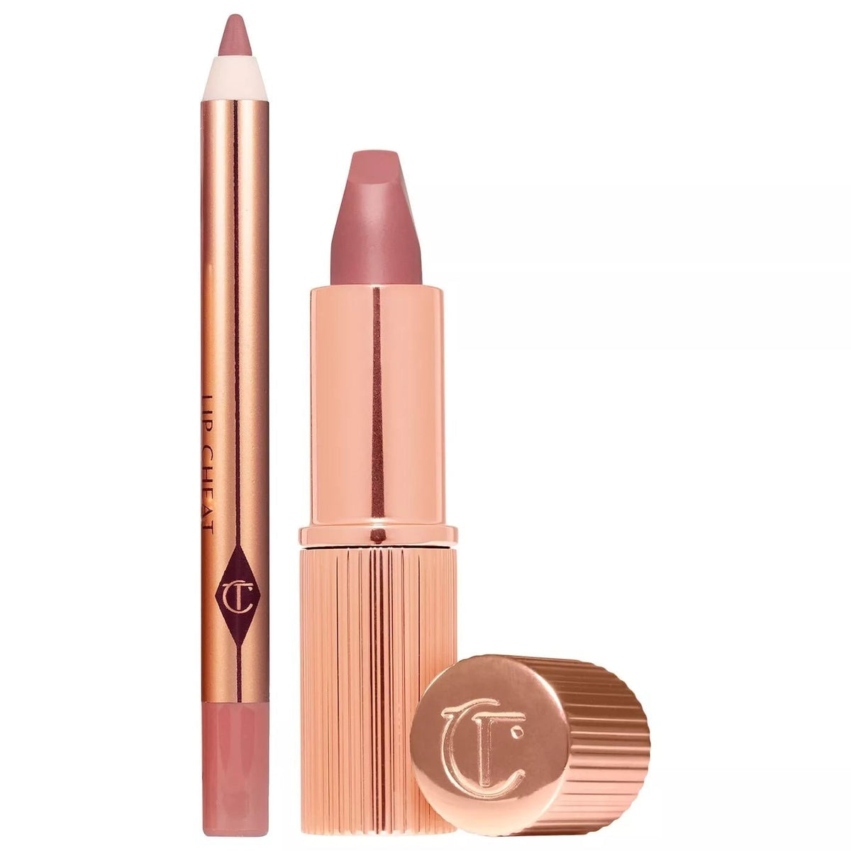 Charlotte Tilbury Mini Pillow Talk Lipstick & Liner Set Lipstick: 1.5g - Lip Liner: 0.8g Original - The Beauty Code