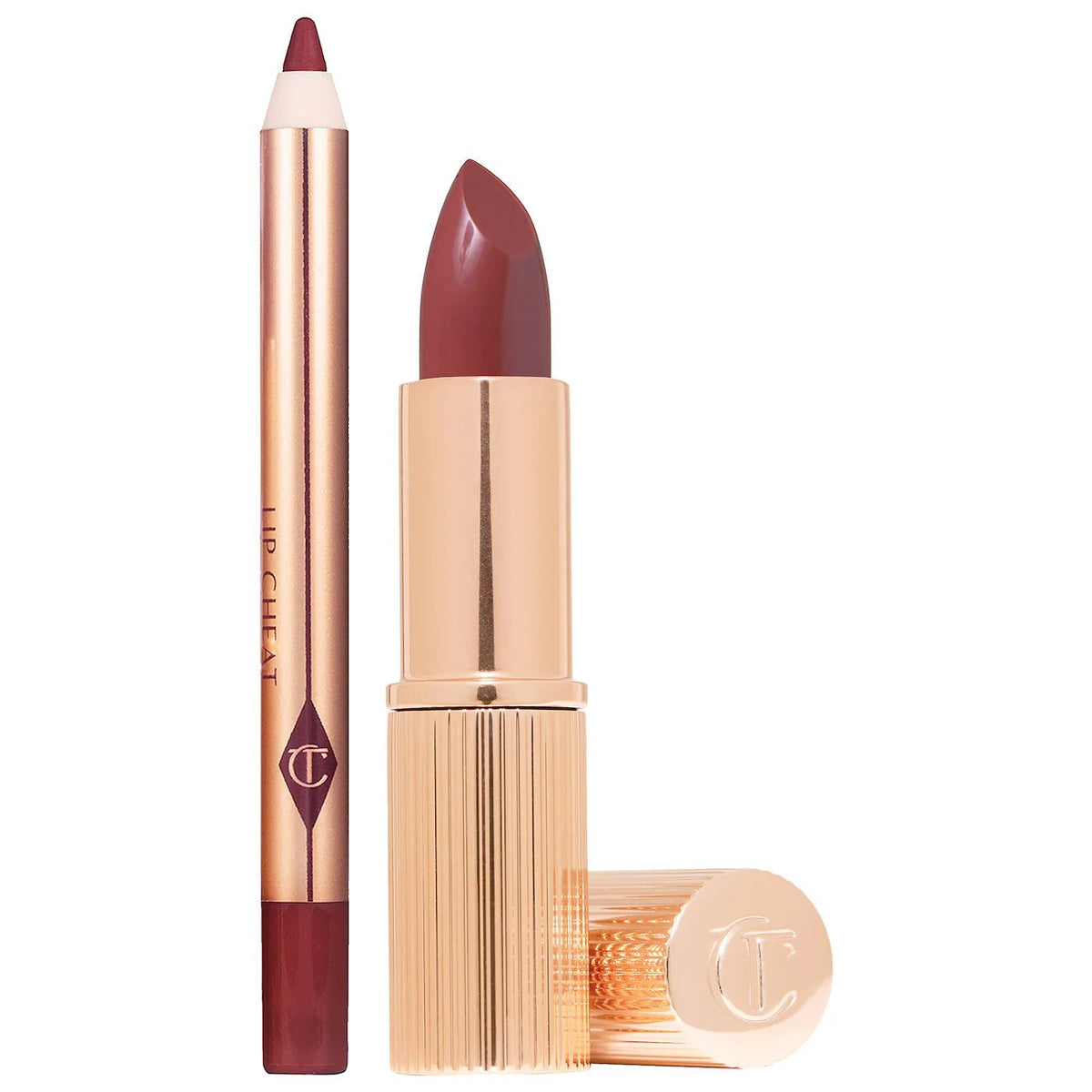 Charlotte Tilbury Mini Pillow Talk Lipstick & Liner Set Lipstick: 1.5g - Lip Liner: 0.8g Original - The Beauty Code
