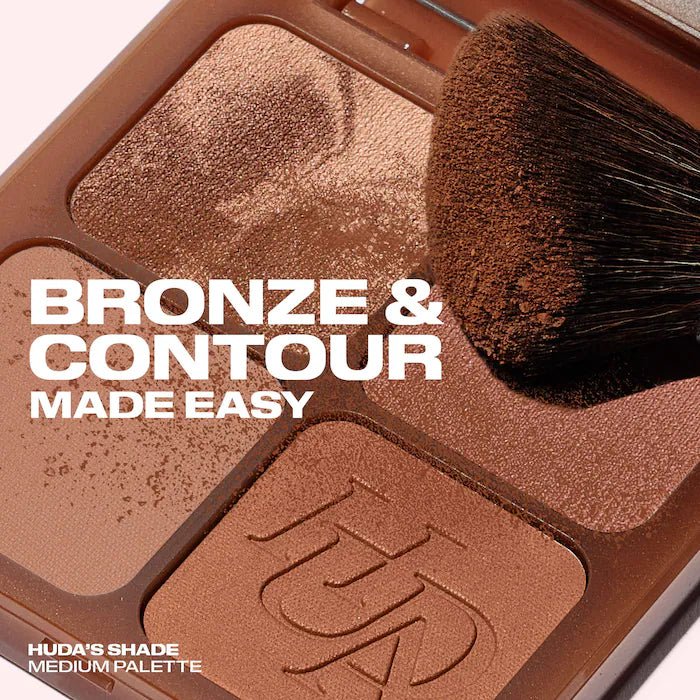 Huda Beauty Bronze Filter Bronzer and Contour Palette Full - 7.5 g Original - The Beauty Code