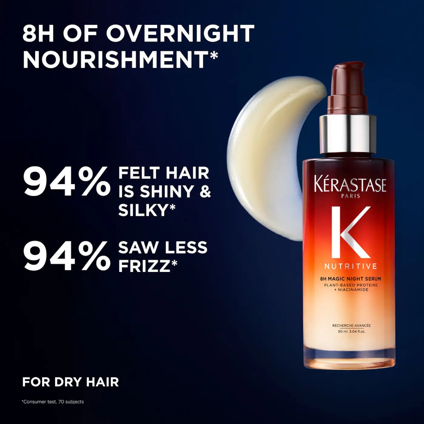 Kérastase Nutritive 8H Magic Night Hair Serum for Dry Hair Mini - 30 ml Original - The Beauty Code