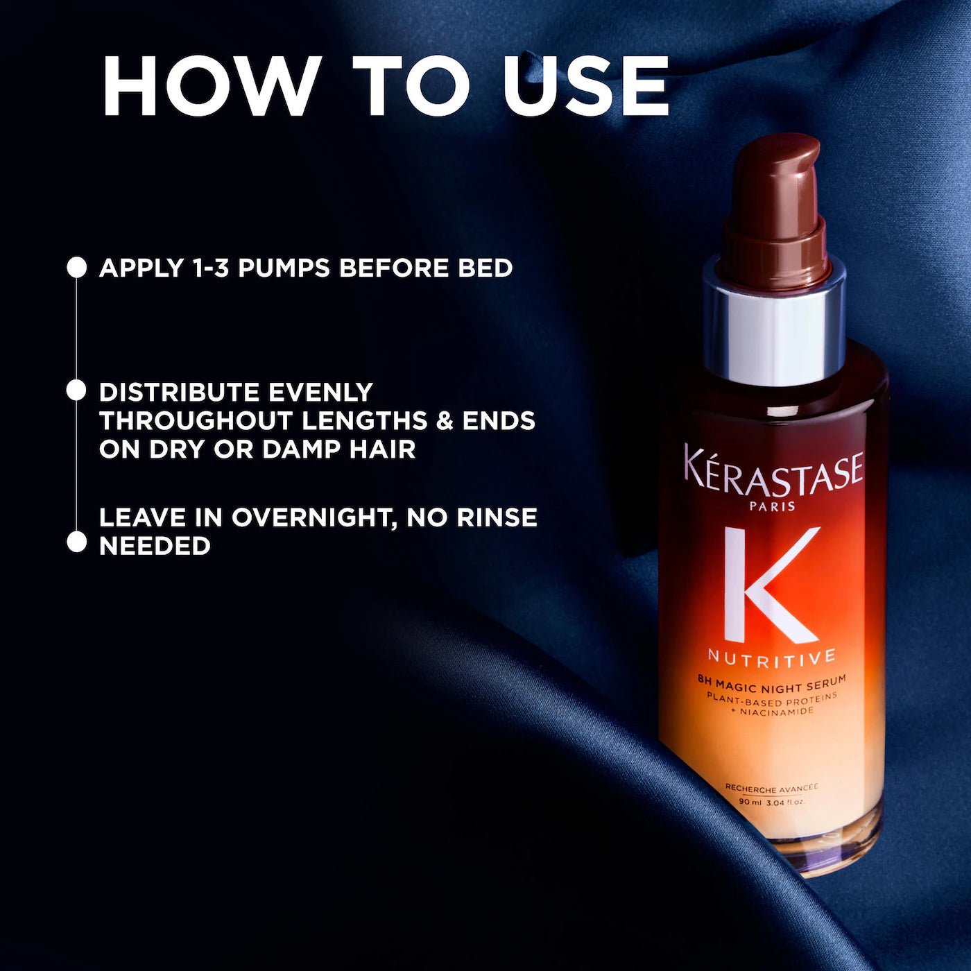 Kérastase Nutritive 8H Magic Night Hair Serum for Dry Hair Mini - 30 ml Original - The Beauty Code