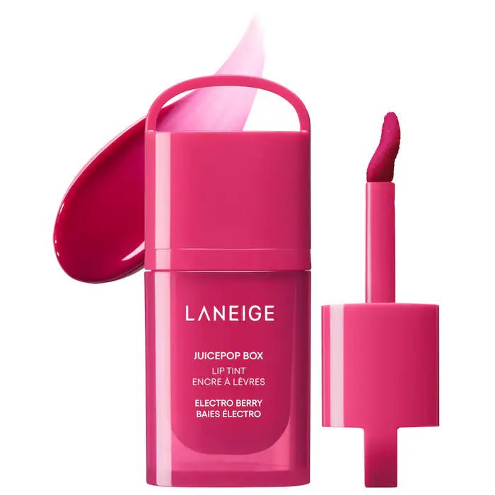 LANEIGE JuicePop Box Lip Oil Stain – 12HR Hydrating Tint Full - 4.5 g Original - The Beauty Code