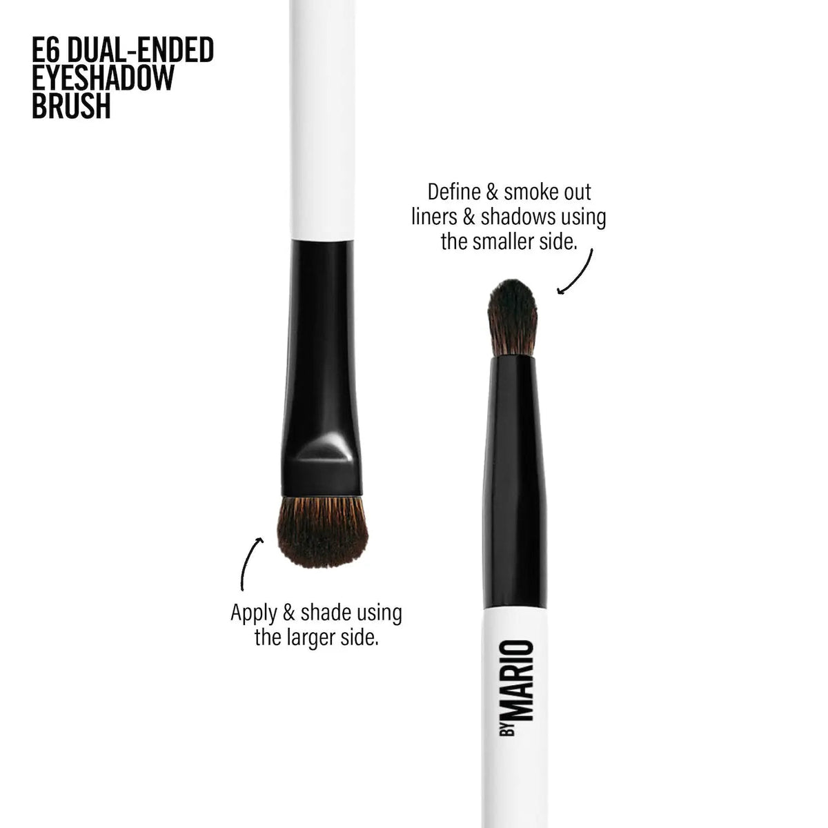 Makeup by Mario E6 Dual-Ended Eyeshadow Brush Original - The Beauty Code