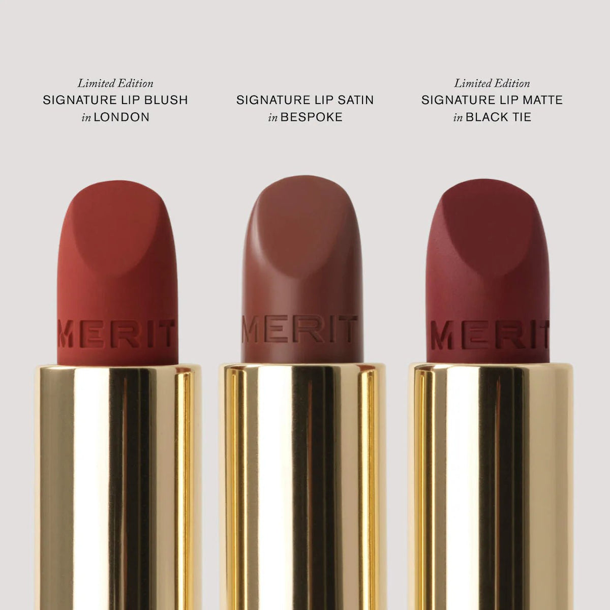Merit x Erdem Lipstick Gift Set Original - The Beauty Code