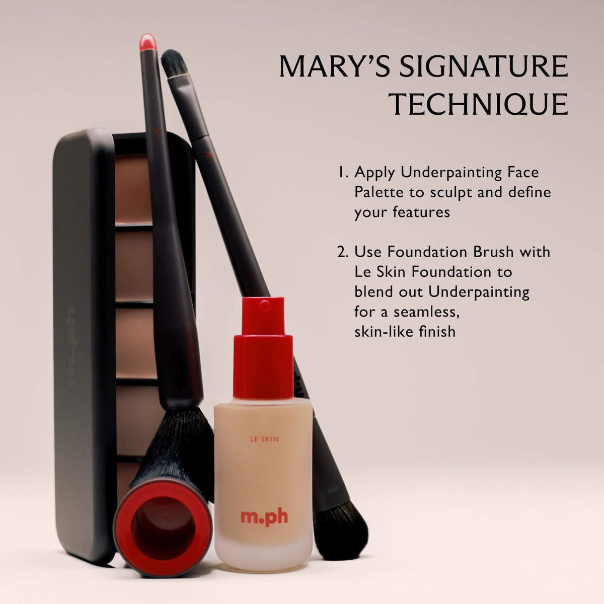 m.ph by Mary Philips Underpainting Face Highlight & Contour Palette Original - The Beauty Code