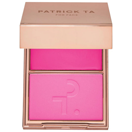 Immediate Patrick Ta Crème & Powder Blush Duo (She's Giving) Original - The Beauty Code