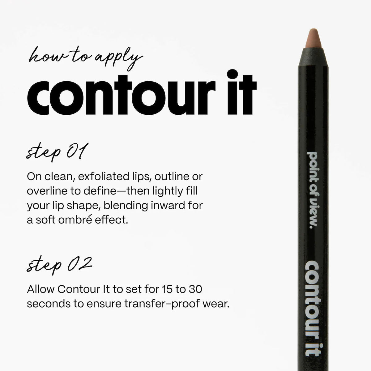 point of view contour it long-lasting lip linerFull - 1.2 g Original - The Beauty Code