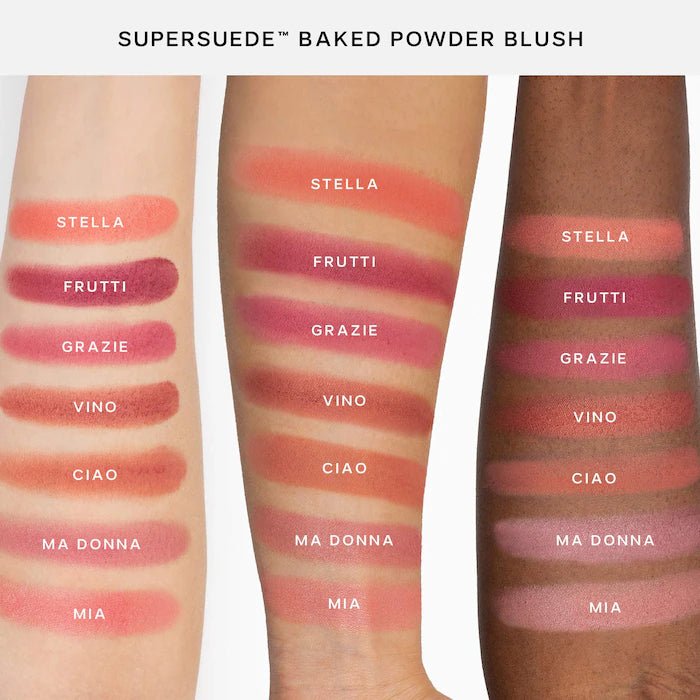 Saie SuperSuede™ Baked Powder BlushVino Original - The Beauty Code