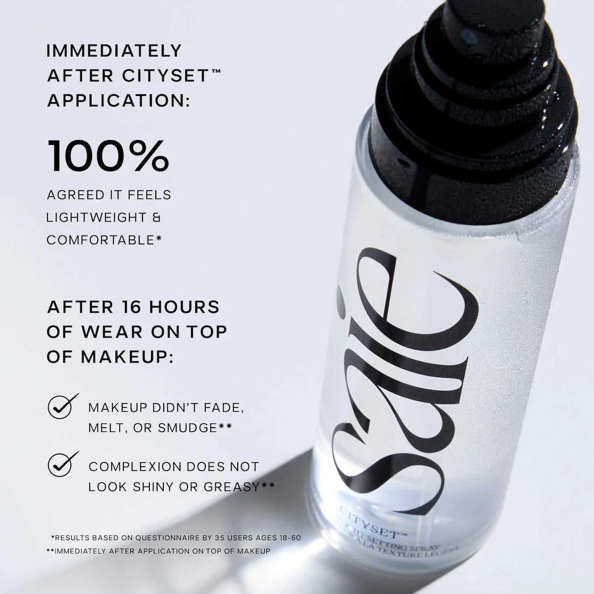 Saie CitySet™ Ultra-Fine Mist Setting Spray with 16-Hour Wear Original - The Beauty Code