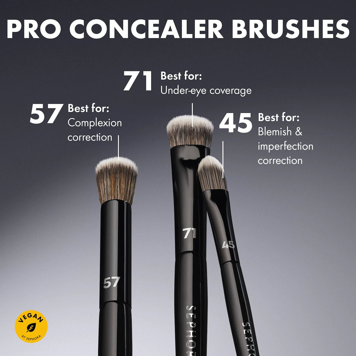 Sephora PRO Concealer Brush #71 Original - The Beauty Code