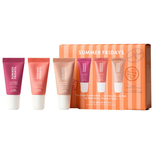 Summer Fridays The Sweet Summer Minis Lip Butter Balm Trio Set Original - The Beauty Code