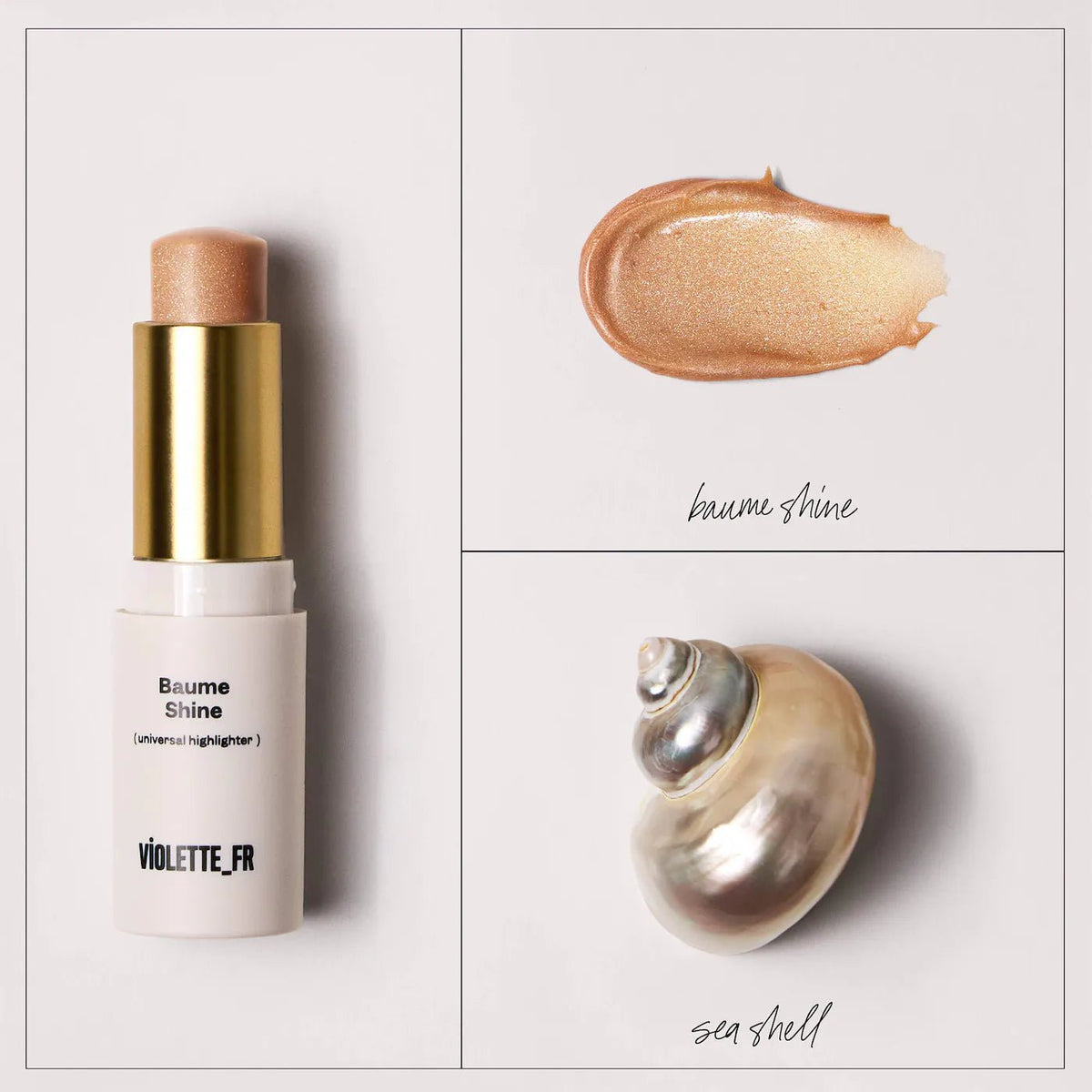 VIOLETTE_FR Baume Shine Universal Highlighter Balm Full - 4.5 g Original - The Beauty Code