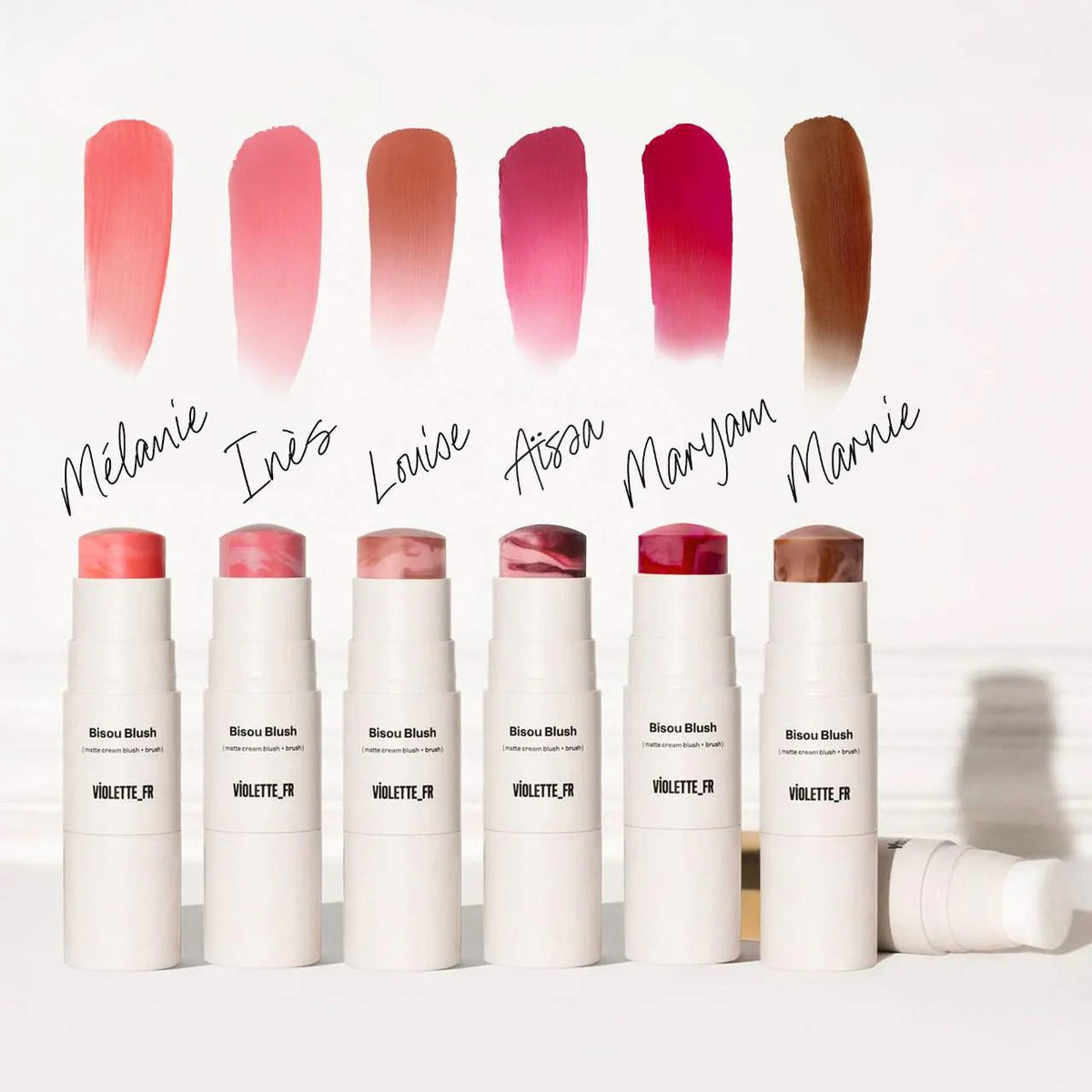 VIOLETTE_FR Bisou Blush Marbled Cream Blush Stick Full - 7 g Original - The Beauty Code