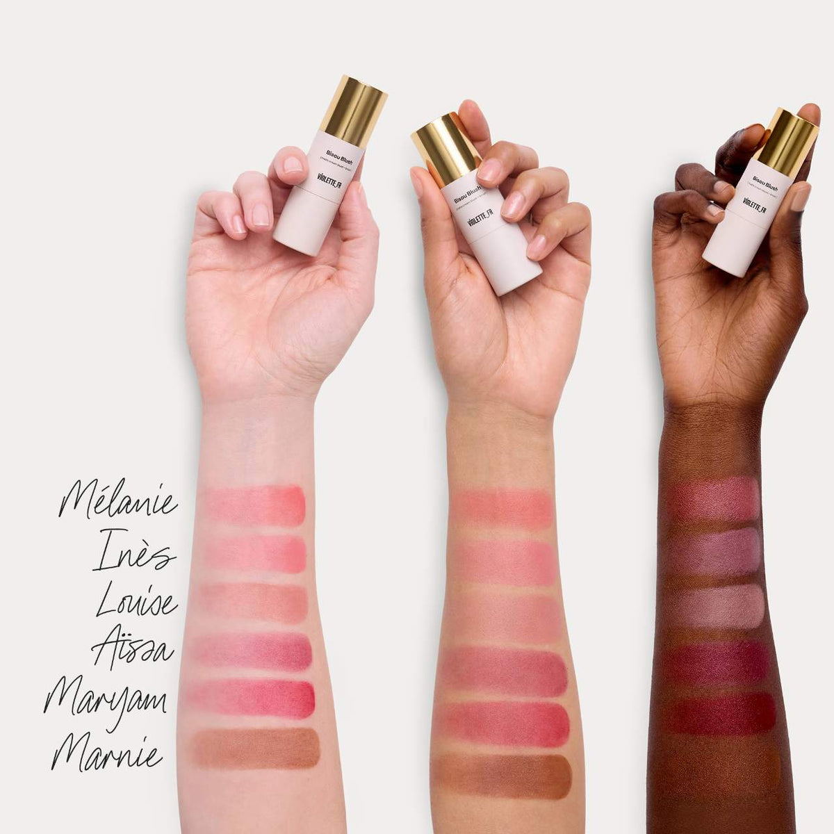 VIOLETTE_FR Bisou Blush Marbled Cream Blush Stick Full - 7 g Original - The Beauty Code