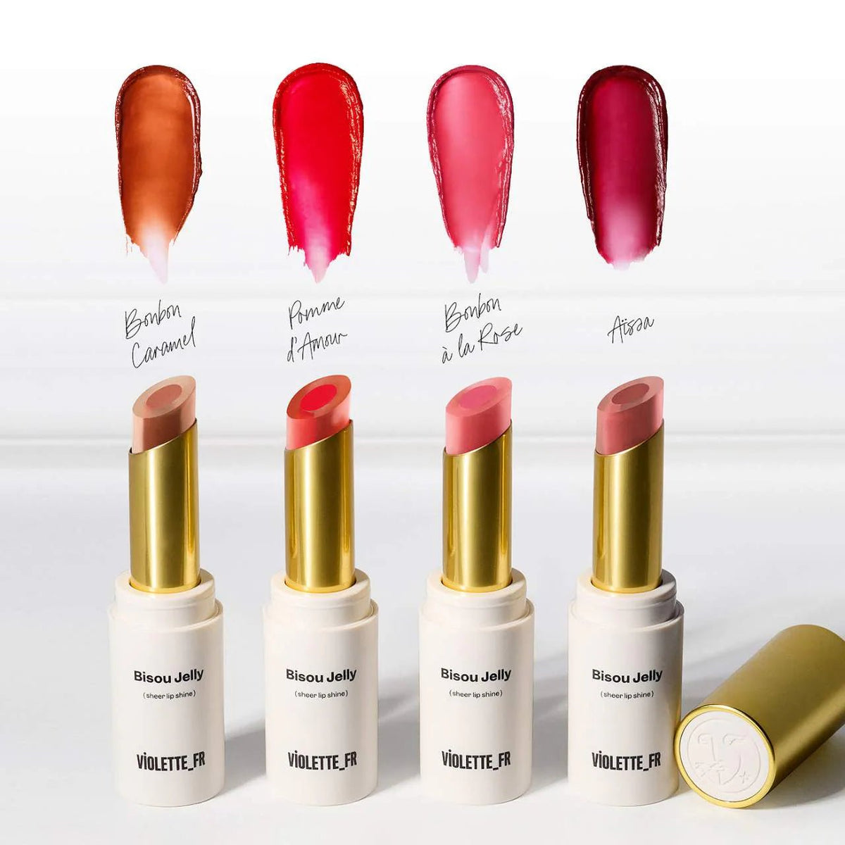 VIOLETTE_FR Bisou Jelly Sheer Shine Hydrating Lipstick Full - 2.5 g Original - The Beauty Code