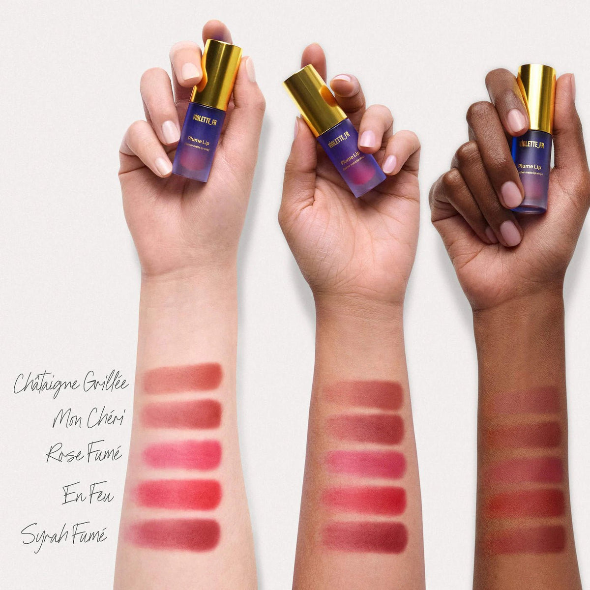 VIOLETTE_FR Plume Lip Moisturizing Feather Matte Lip Whip Full - 3.3 g Original - The Beauty Code