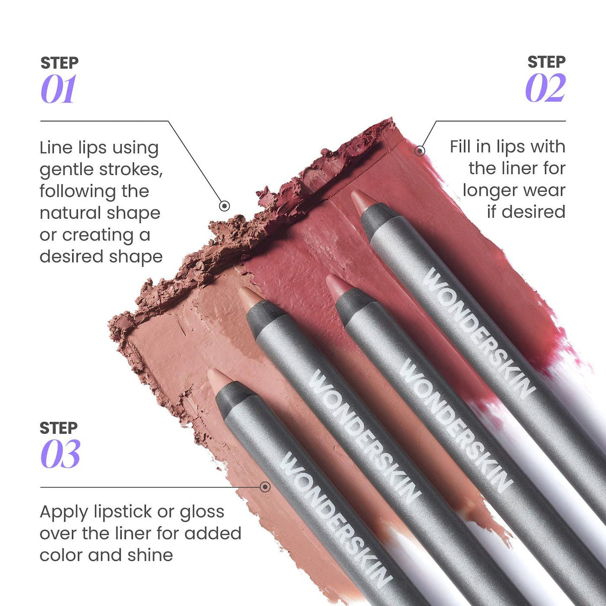 Wonderskin 360 Contour Lip Liner Full Original - The Beauty Code